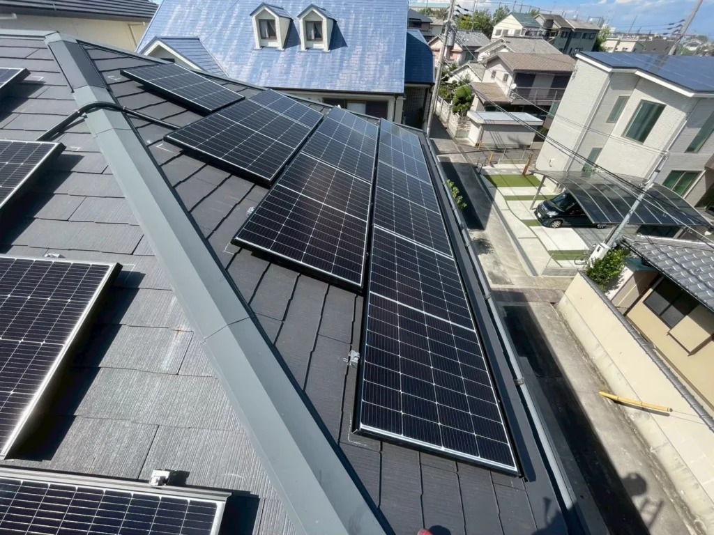 河内長野市 太陽光＆蓄電池 施工事例】1日で完了！長州産業システムを